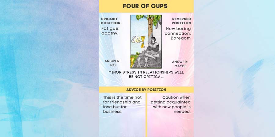 The 4 of Cups: Feelings of Apathy, Discontentment, and Introspection