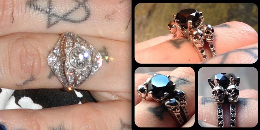 Dazzling and Unconventional: A Closer Look at Kat Von D's Wedding Ring