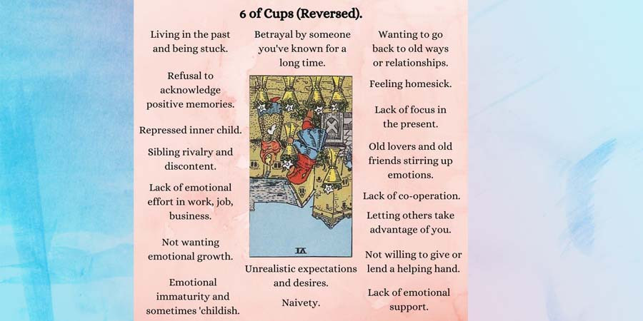 The 6 of Cups: Feelings of Nostalgia, Childhood Joy, and Innocence