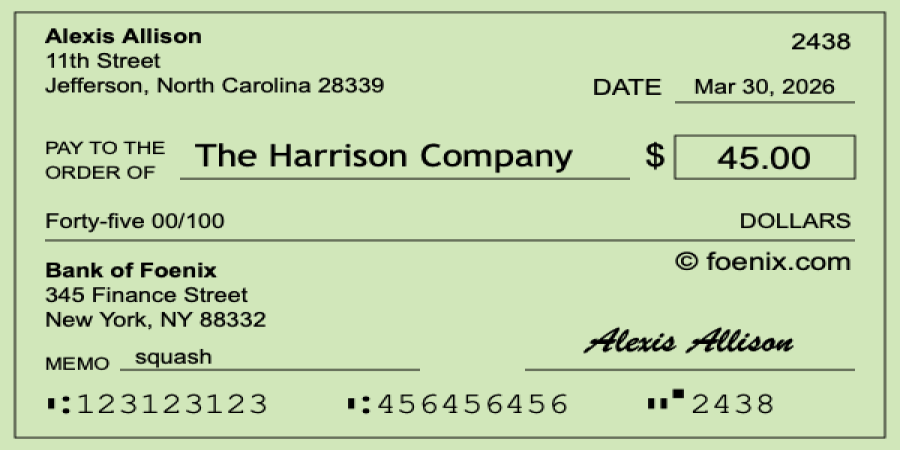 Writing Checks Made Easy: How to Get "Forty-Five Dollars" Right